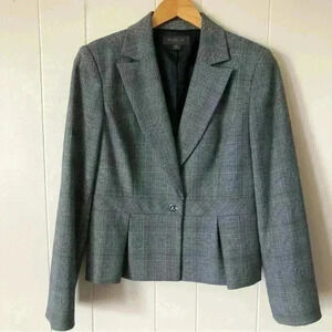 Liz Claiborne Plaid Blazer Size 6P